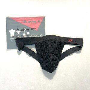 F + R Plus Size "S" Swimmer - Jogger Athletic Supporter / Jockstrap - Black/Red